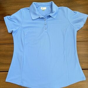 Women's Greg Norman Blue Polo Golf Shirt size XL